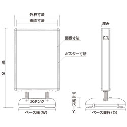 ローリングライトLED仕様 B1 表面カバー付(両面)