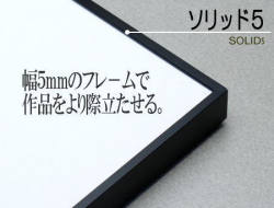 ソフケンフレーム ソリッド5 A3ノビ ブラック